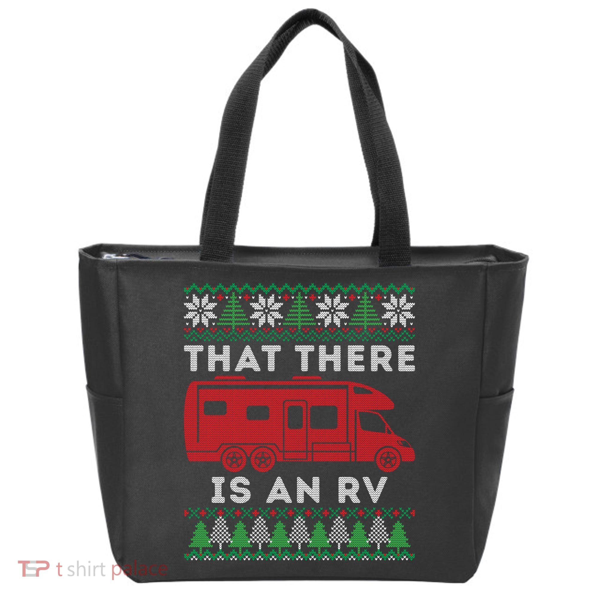 That There Is An RV Ugly Christmas Camping Holiday Tote Bag