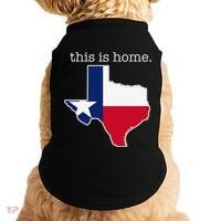 Texas This Is Home with State Outline and Texas Flag Doggie Tank thumb 0