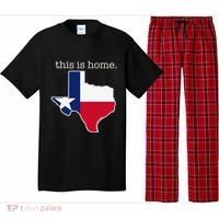 Texas This Is Home with State Outline and Texas Flag Pajama Set thumb 0