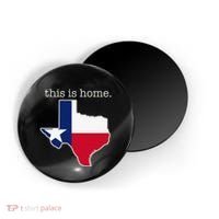 Texas This Is Home with State Outline and Texas Flag Magnet thumb 0