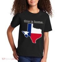 Texas This Is Home with State Outline and Texas Flag Kids T-Shirt thumb 2