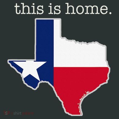 Texas This Is Home with State Outline and Texas Flag Infant Baby Jersey Bodysuit