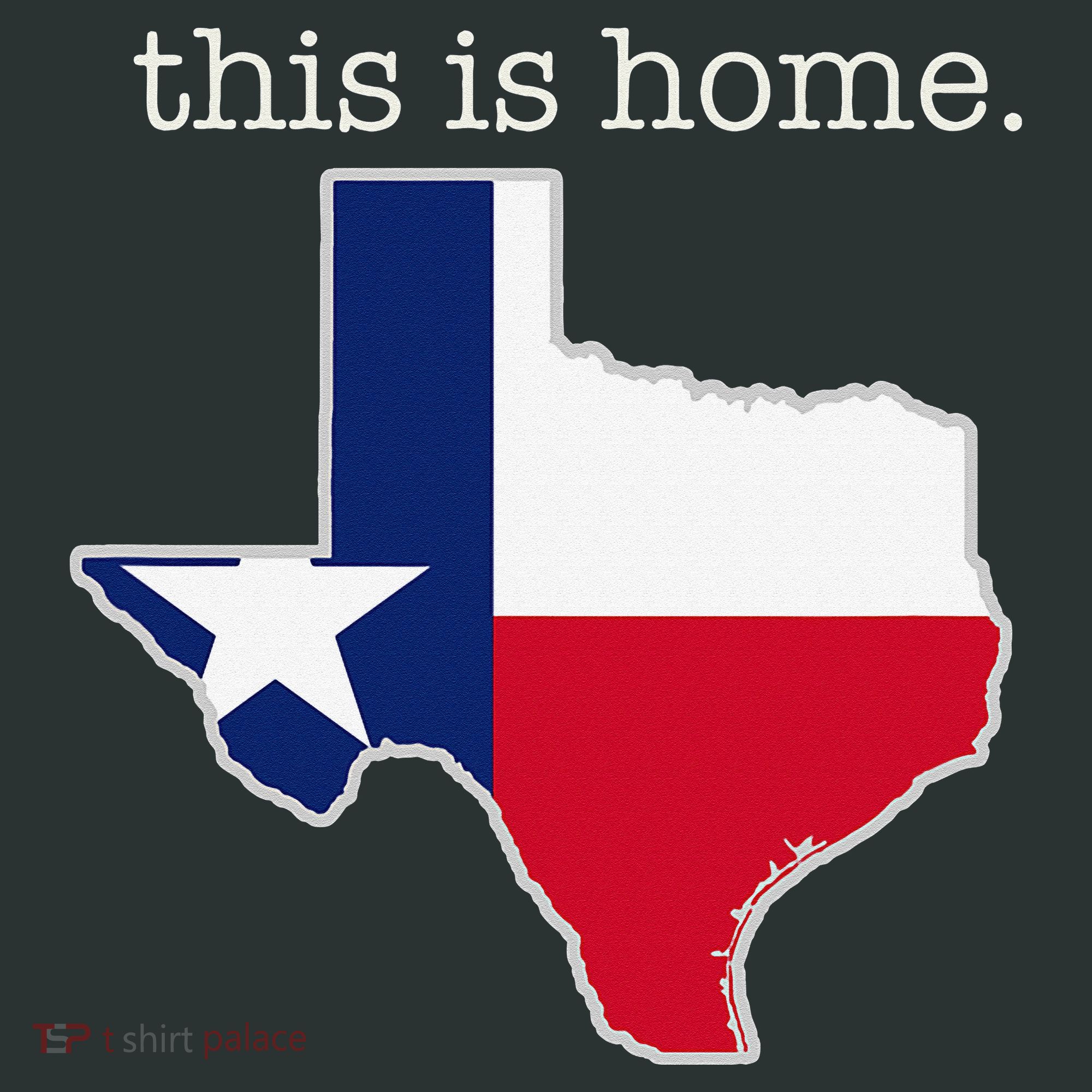 Texas This Is Home with State Outline and Texas Flag Infant Baby Jersey Bodysuit