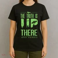 The Truth Is Up There Upper Peninsula Ufo T-Shirt thumb 4