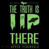 The Truth Is Up There Upper Peninsula Ufo Baby Bodysuit thumb 2