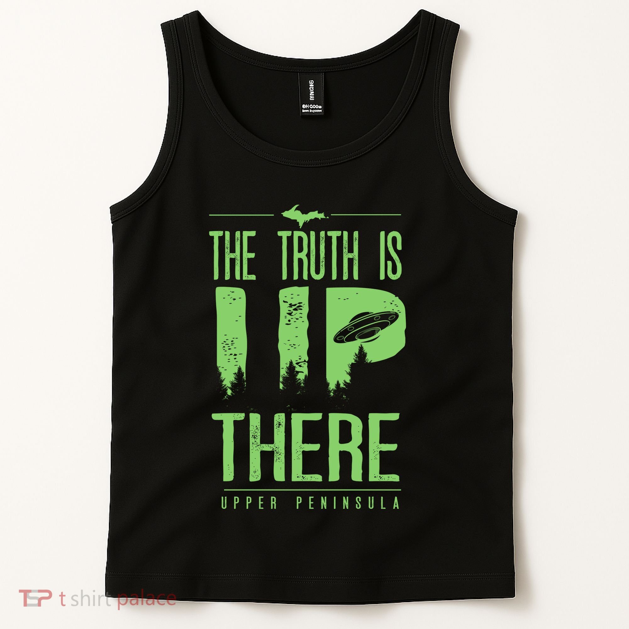 The Truth Is Up There Upper Peninsula Ufo Tank Top