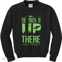 The Truth Is Up There Upper Peninsula Ufo Kids Sweatshirt thumb 0