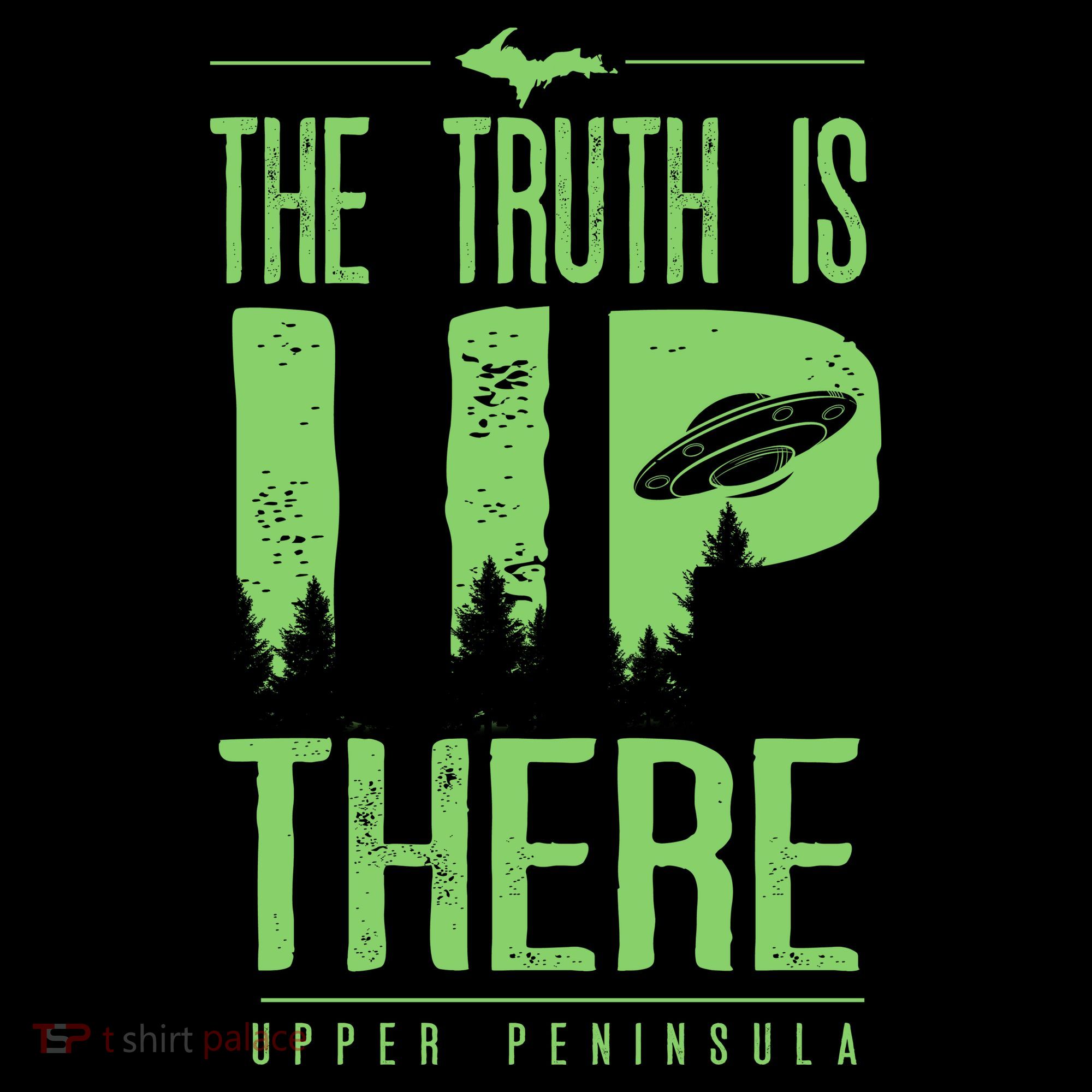 The Truth Is Up There Upper Peninsula Ufo Kids Sweatshirt