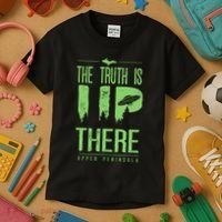 The Truth Is Up There Upper Peninsula Ufo Kids T-Shirt thumb 3