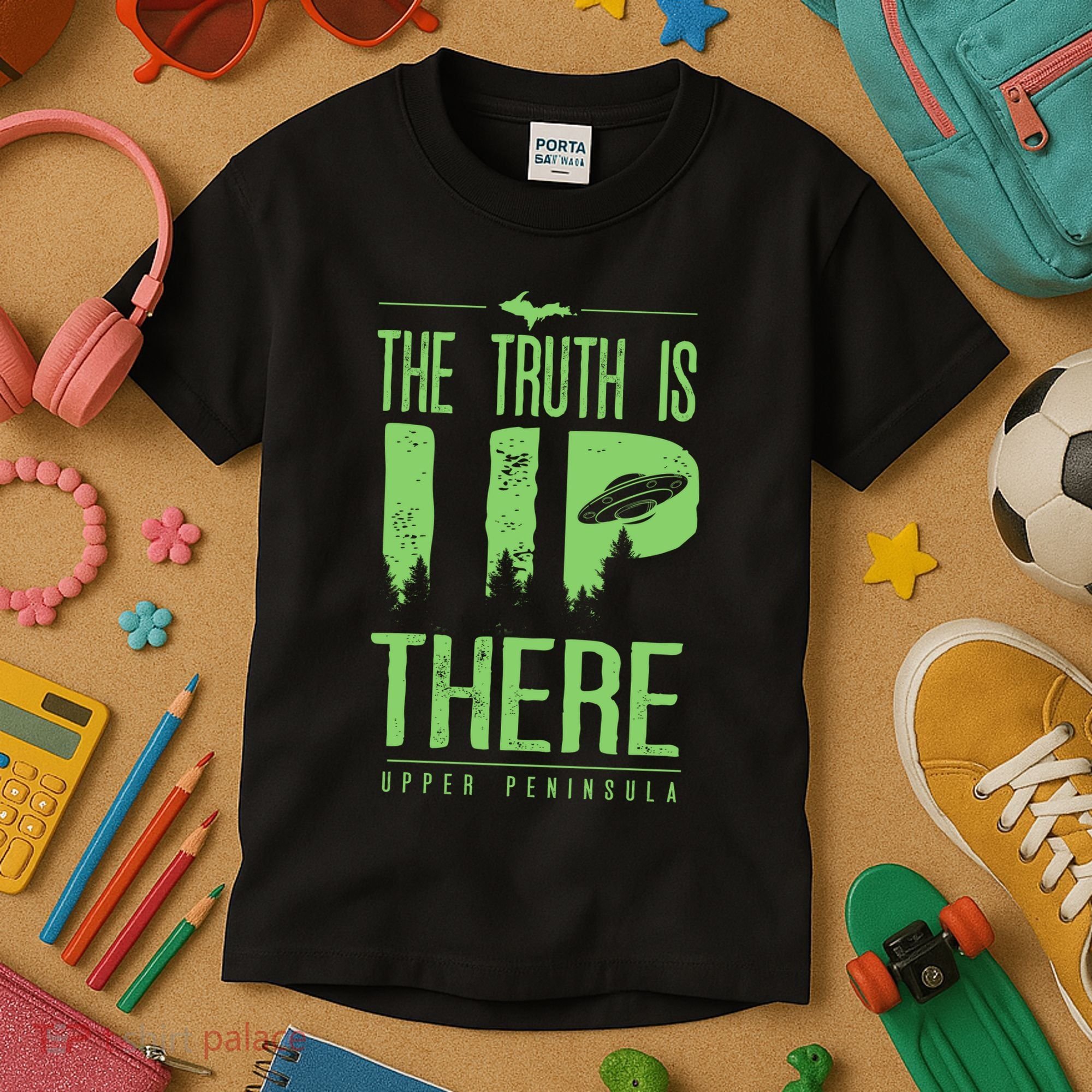 The Truth Is Up There Upper Peninsula Ufo Kids T-Shirt