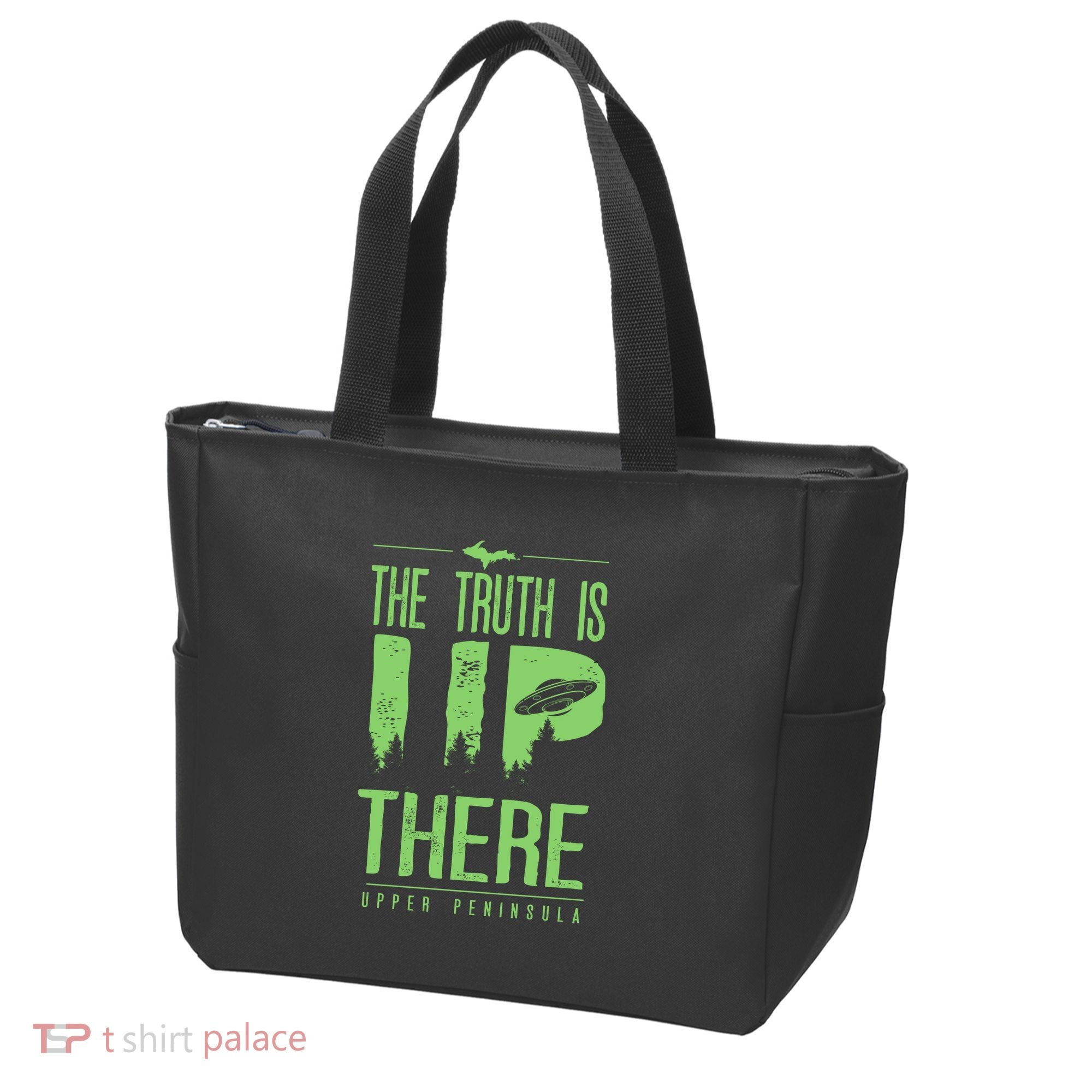 The Truth Is Up There Upper Peninsula Ufo Tote Bag