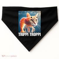 Trippi Troppi - Italian Brainrot Meme  USA-Made Doggie Bandana thumb 0
