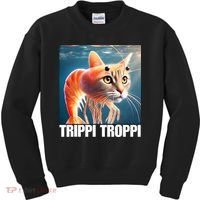 Trippi Troppi - Italian Brainrot Meme  Kids Sweatshirt thumb 0