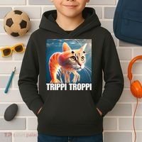 Trippi Troppi - Italian Brainrot Meme  Kids Hoodie thumb 2