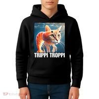 Trippi Troppi - Italian Brainrot Meme  Kids Hoodie thumb 4
