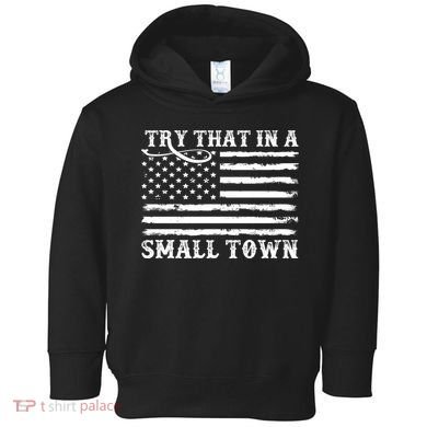 Try That In My Small Town Toddler Hoodie