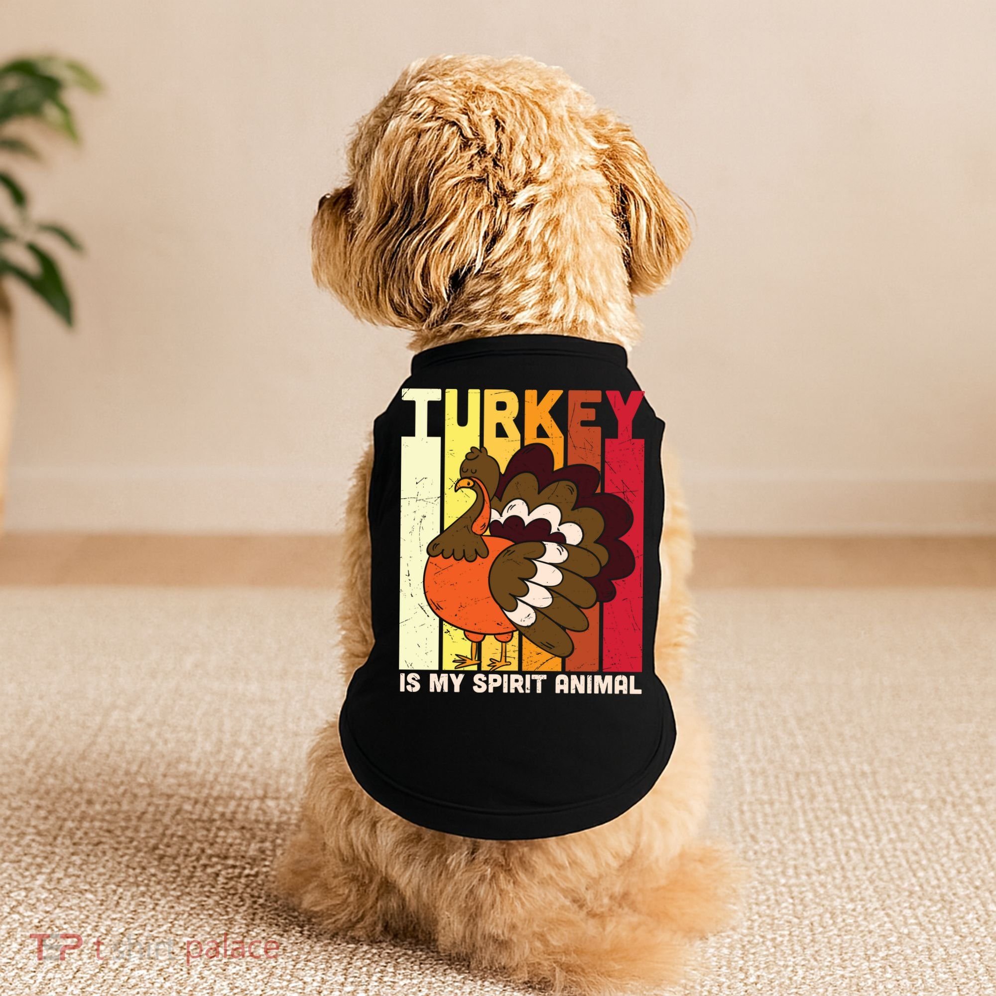 Thanksgiving Turkey Is My Spirit Animal Doggie Tank