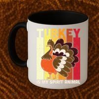 Thanksgiving Turkey Is My Spirit Animal Coffee Mug thumb 2