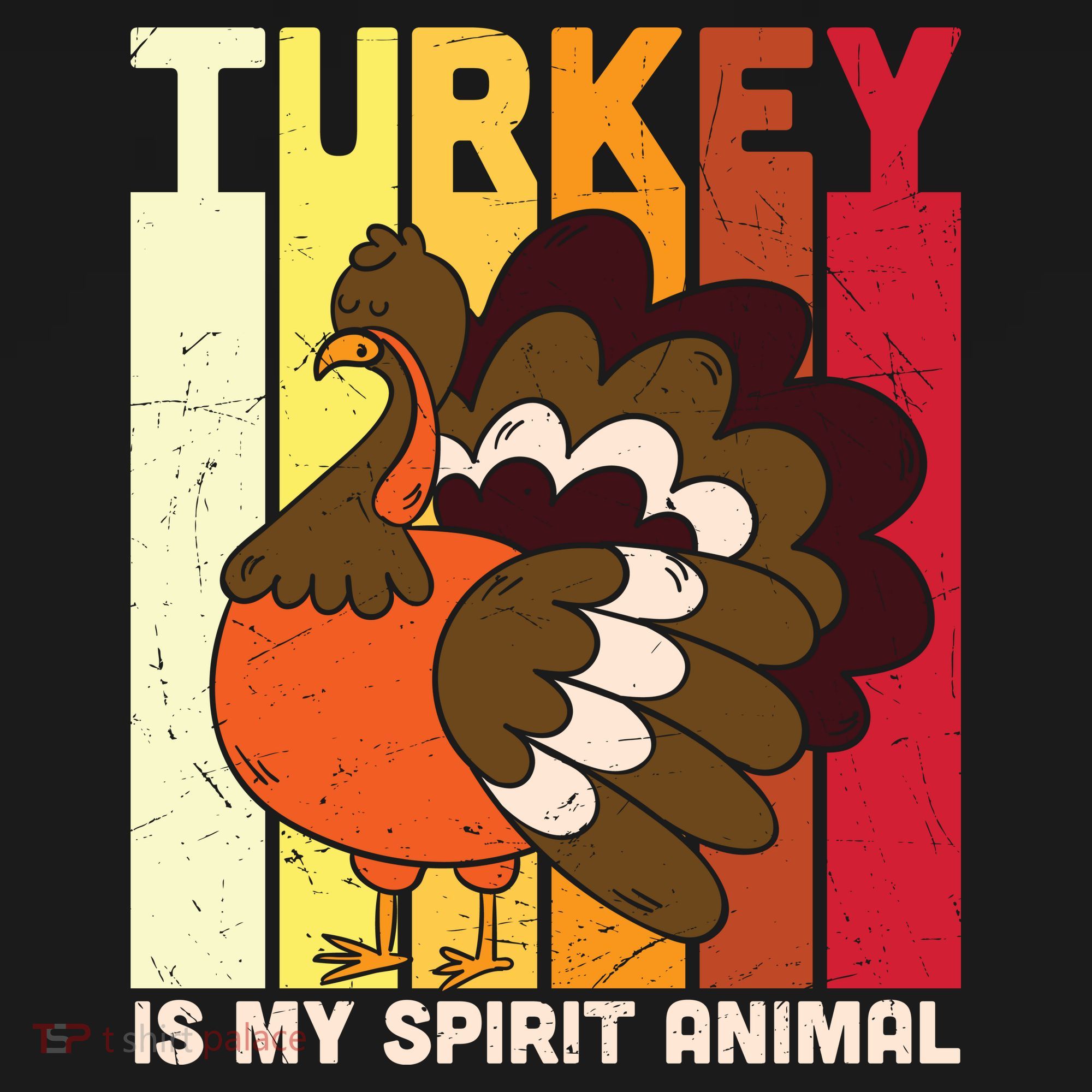 Thanksgiving Turkey Is My Spirit Animal Women's Hoodie