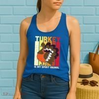 Thanksgiving Turkey Is My Spirit Animal Women's Tank Top thumb 2