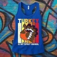 Thanksgiving Turkey Is My Spirit Animal Women's Tank Top thumb 3