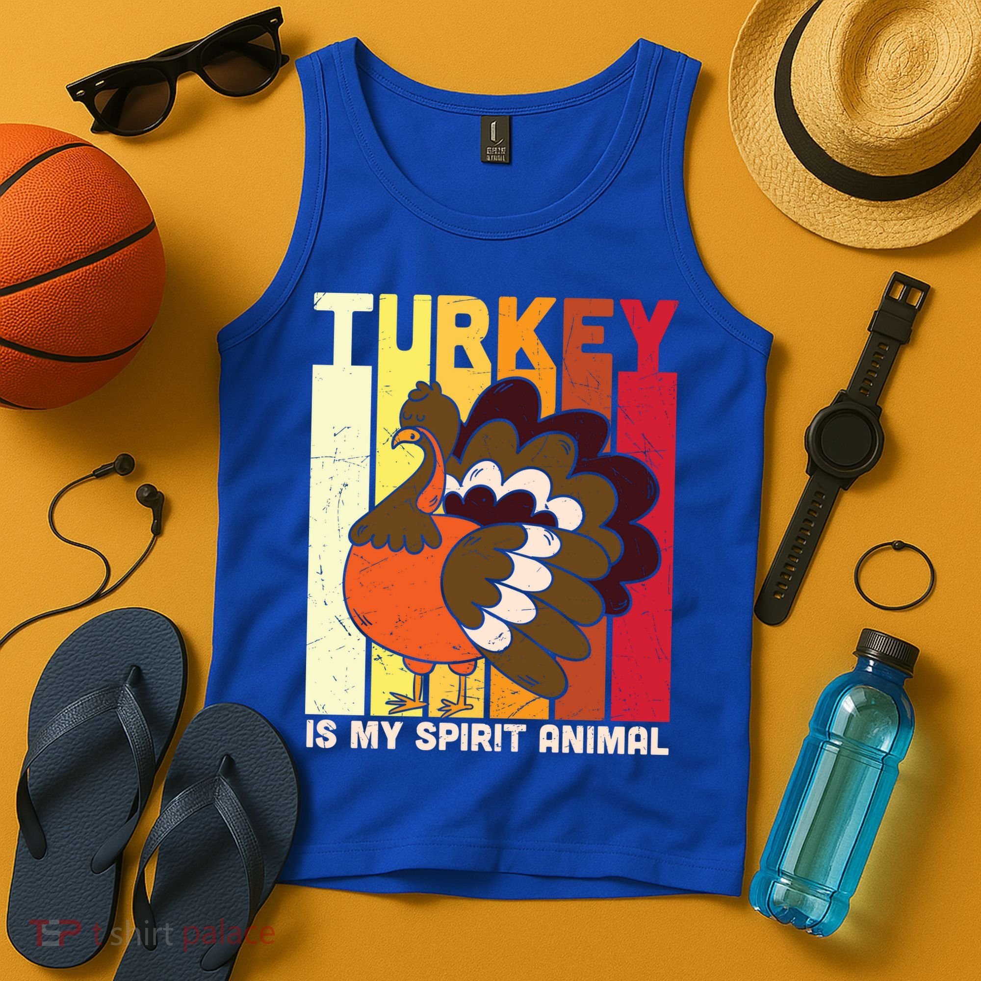 Thanksgiving Turkey Is My Spirit Animal Tank Top