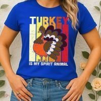 Thanksgiving Turkey Is My Spirit Animal Women's T-Shirt thumb 2