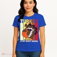 Thanksgiving Turkey Is My Spirit Animal Women's T-Shirt thumb 4