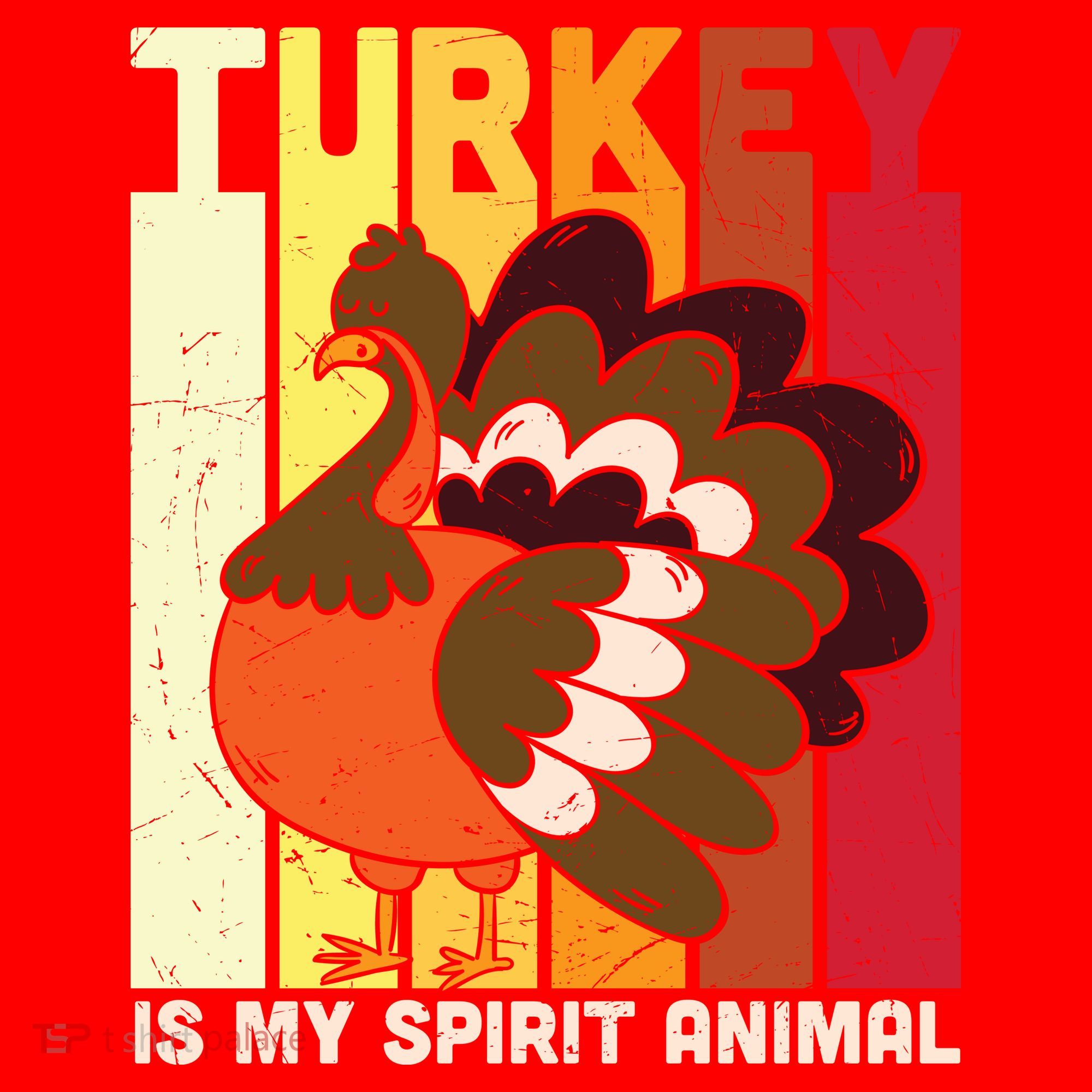 Thanksgiving Turkey Is My Spirit Animal Santa Hat
