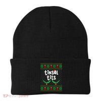 Tinsel Tits Jingle Balls Funny Matching Couple Ugly Christmas Sweater Beanie thumb 0