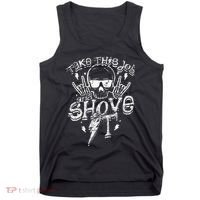 Take This Job And Shove It Teacher And Technician Work Tank Top thumb 0