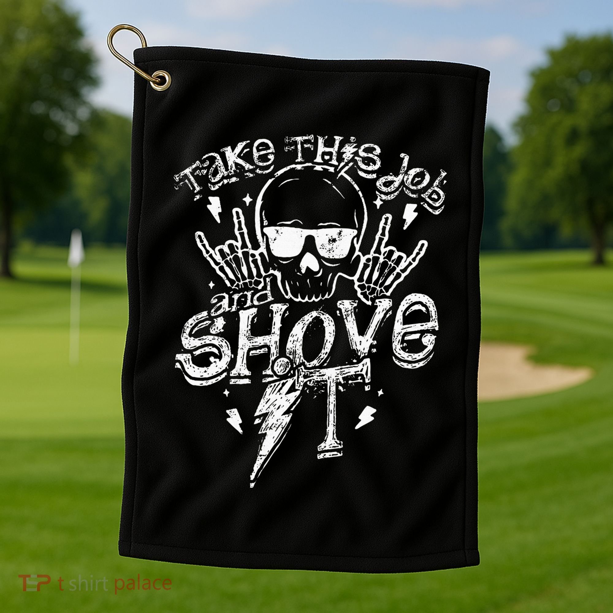 Take This Job And Shove It Teacher And Technician Work Golf Towel