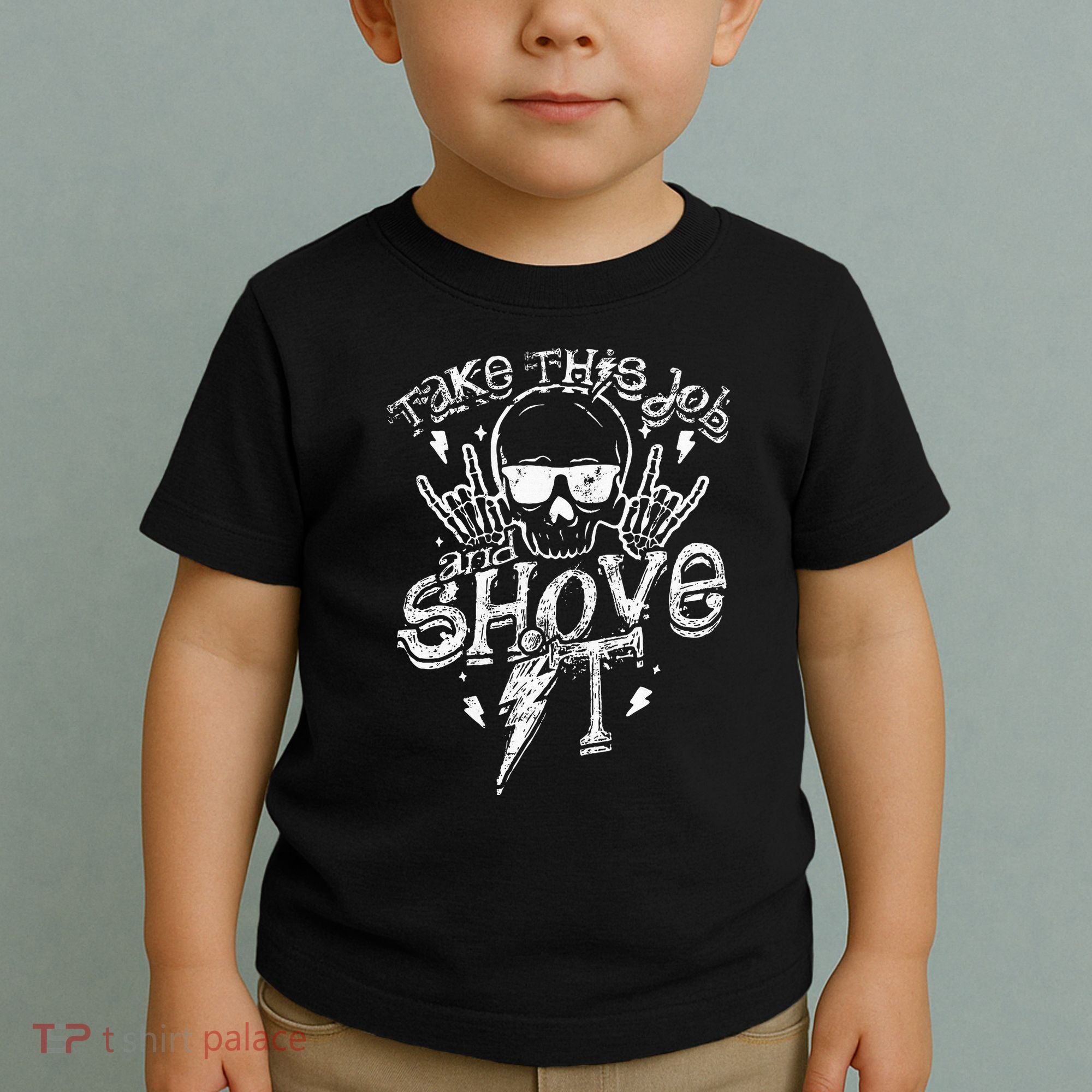 Take This Job And Shove It Teacher And Technician Work Toddler T-Shirt