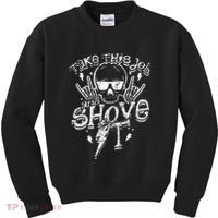 Take This Job And Shove It Teacher And Technician Work Kids Sweatshirt thumb 0