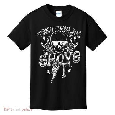 Take This Job And Shove It Teacher And Technician Work Kids T-Shirt