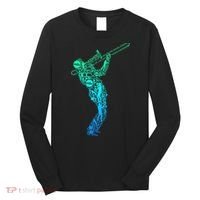 Trombone Trombonist Jazz Musician Long Sleeve Shirt thumb 0