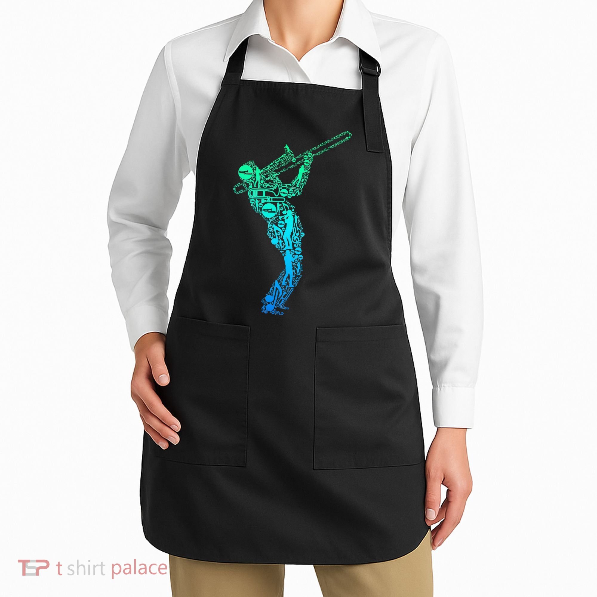 Trombone Trombonist Jazz Musician Apron
