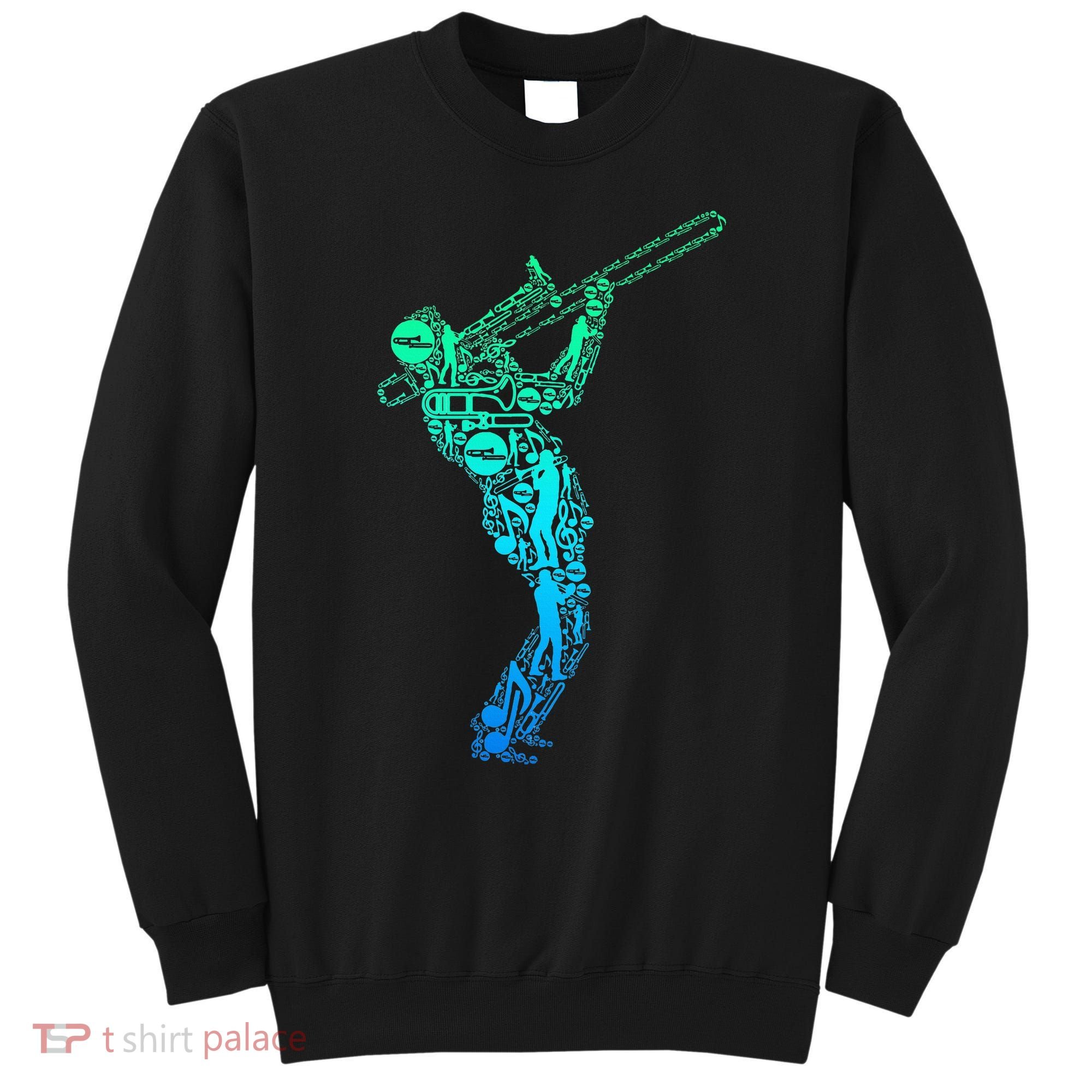 Trombone Trombonist Jazz Musician Sweatshirt