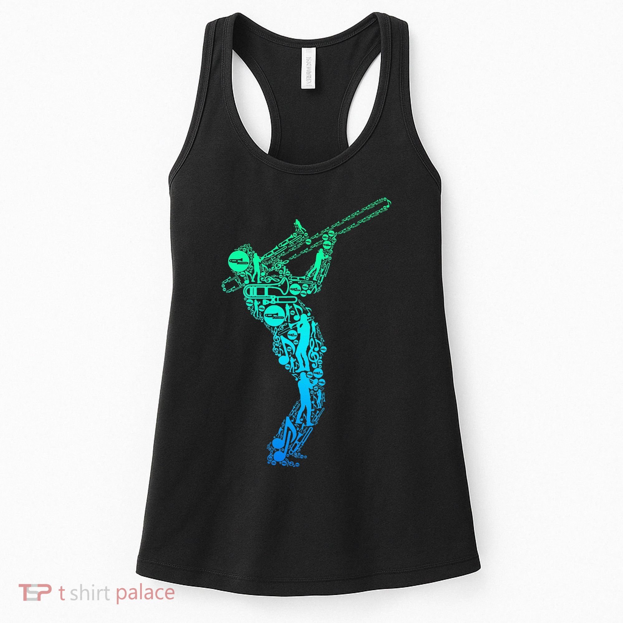 Trombone Trombonist Jazz Musician Women's Tank Top