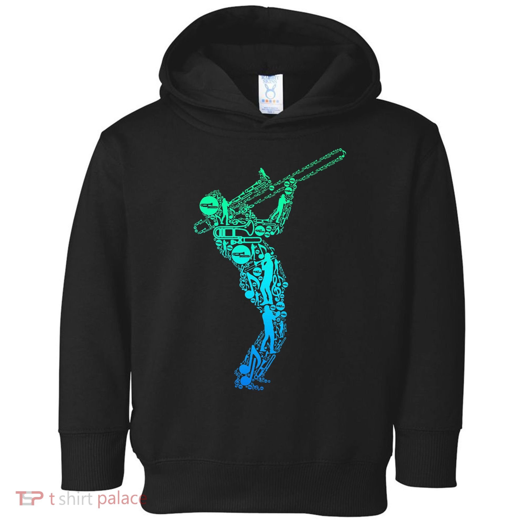Trombone Trombonist Jazz Musician Toddler Hoodie