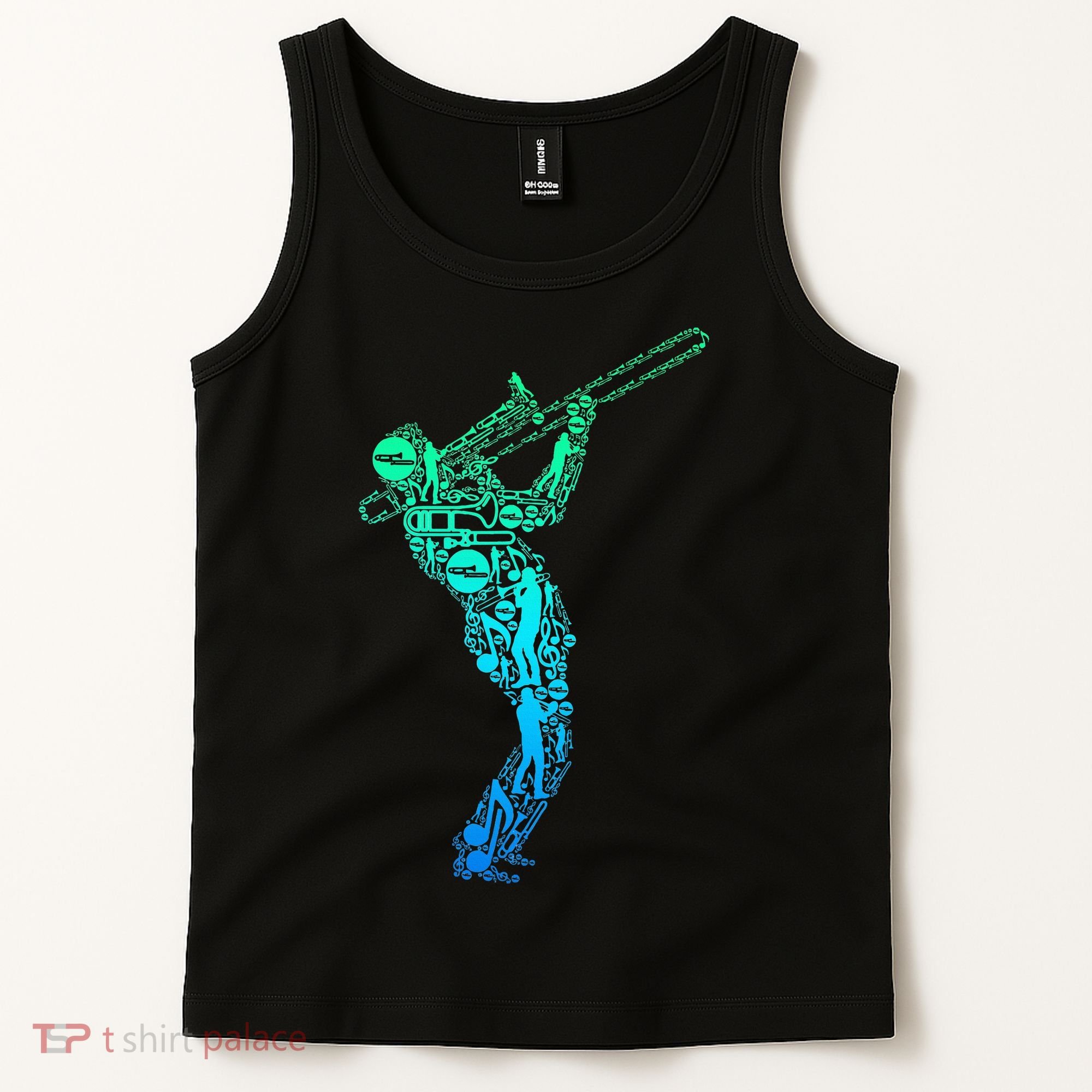 Trombone Trombonist Jazz Musician Tank Top