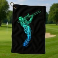 Trombone Trombonist Jazz Musician Golf Towel thumb 1