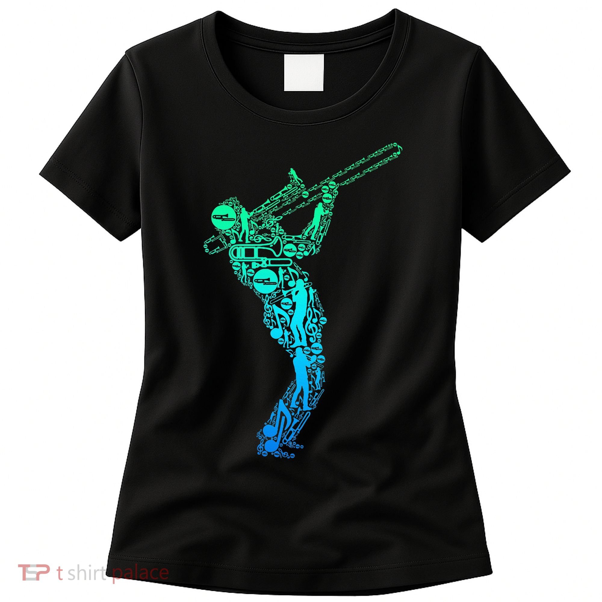 Trombone Trombonist Jazz Musician Women's T-Shirt