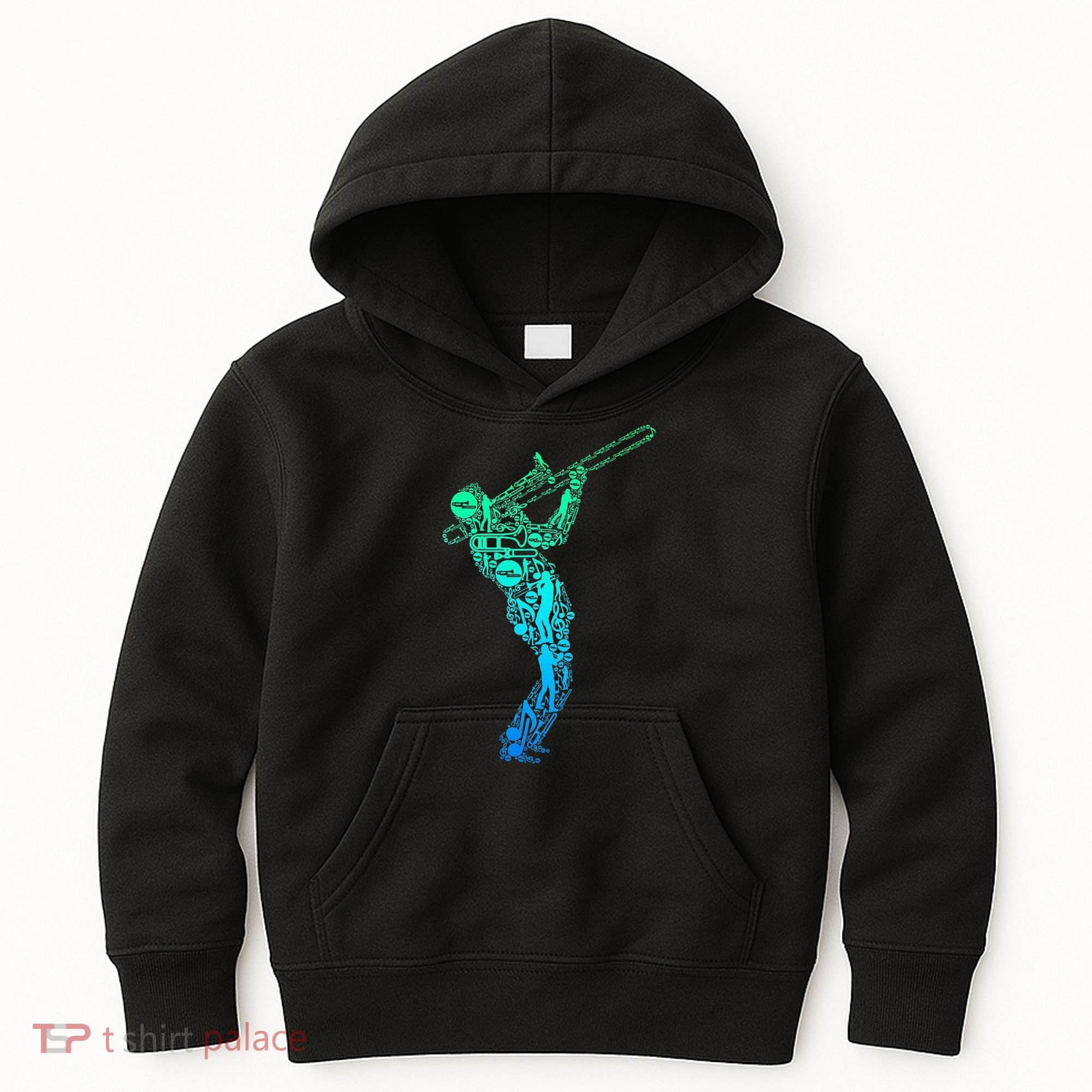 Trombone Trombonist Jazz Musician Kids Hoodie