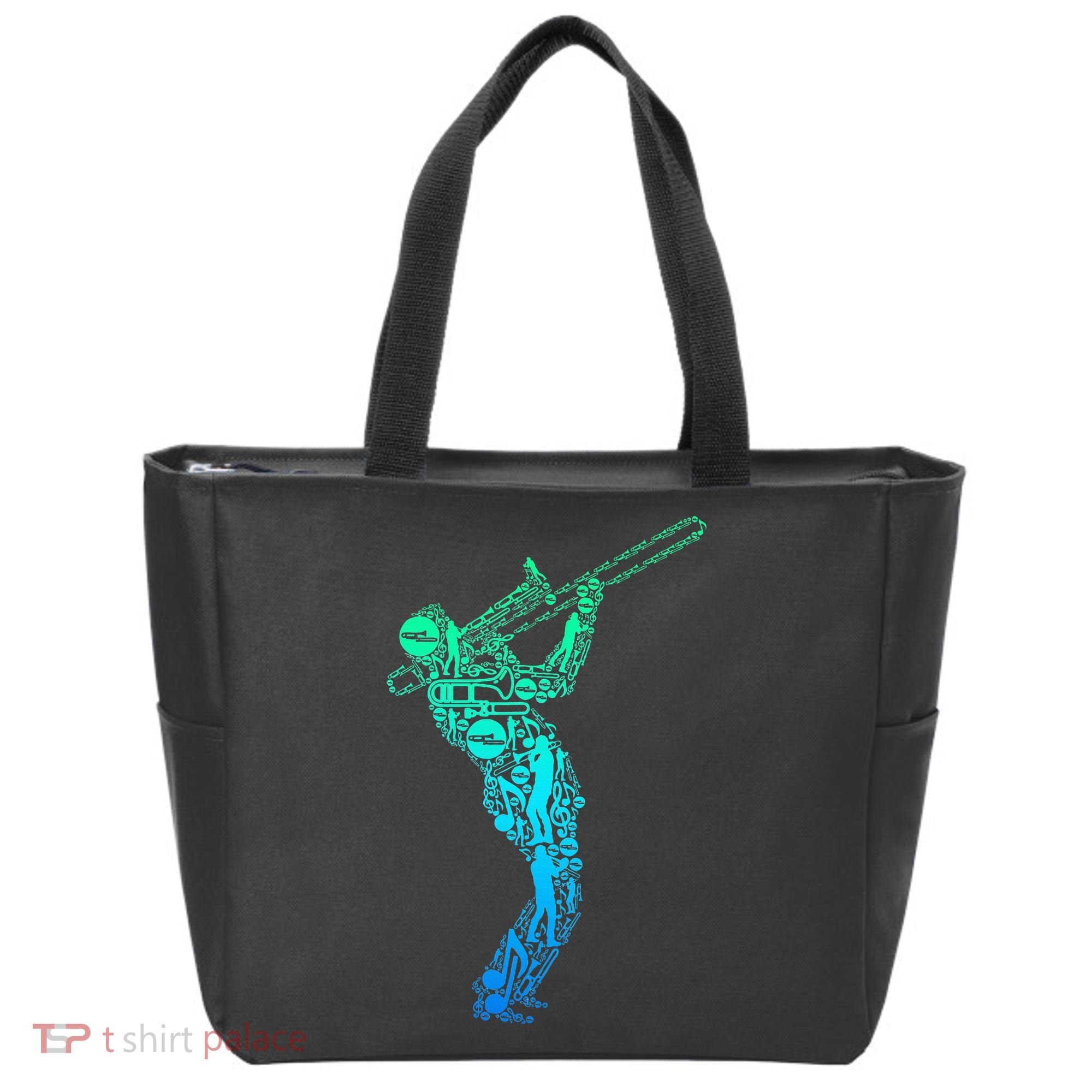 Trombone Trombonist Jazz Musician Tote Bag