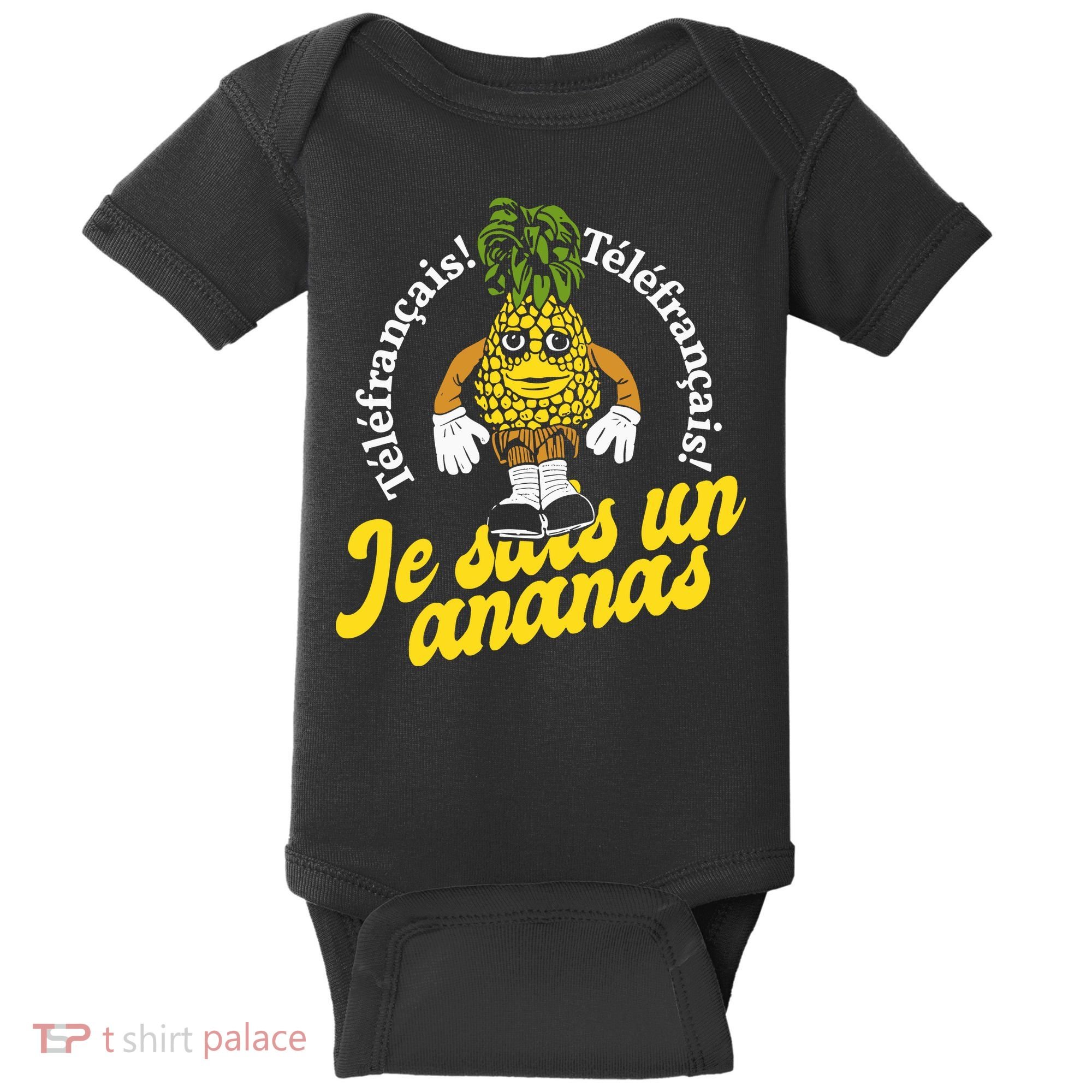 Tvo Telefrancais Je Suis Ananas Baby Bodysuit