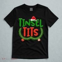 Tinsel Tits Jingle Balls Funny Matching Couple Chestnuts T-Shirt thumb 5