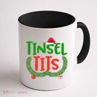 Tinsel Tits Jingle Balls Funny Matching Couple Chestnuts Coffee Mug thumb 1