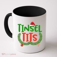 Tinsel Tits Jingle Balls Funny Matching Couple Chestnuts Coffee Mug thumb 0