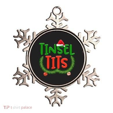 Tinsel Tits Jingle Balls Funny Matching Couple Chestnuts Ornament